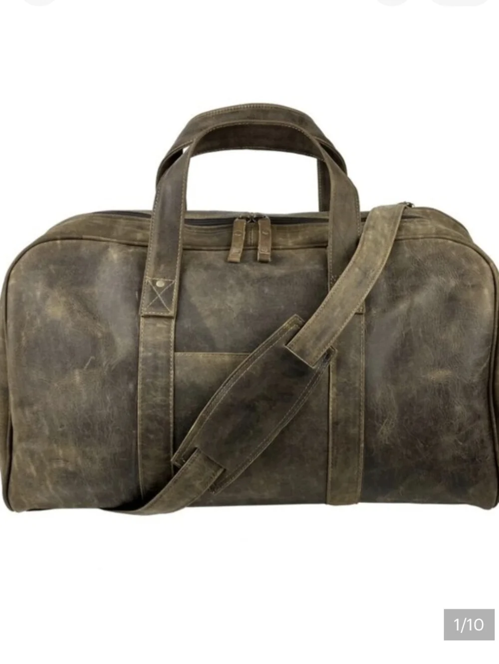 WINSTON COLLECTION Country Club Duffel Bag in Crazy Horse Leather Unisex